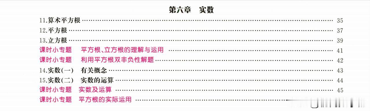 初一数学寒假预习——实数章节重点题型汇编
1、实数的分类
2、算术平方根
3、平