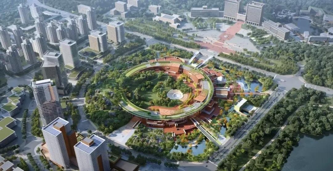 近日，位于福建泉州南安市美林街道的城市文化旅游综合体项目建设进入冲刺阶段，外立面