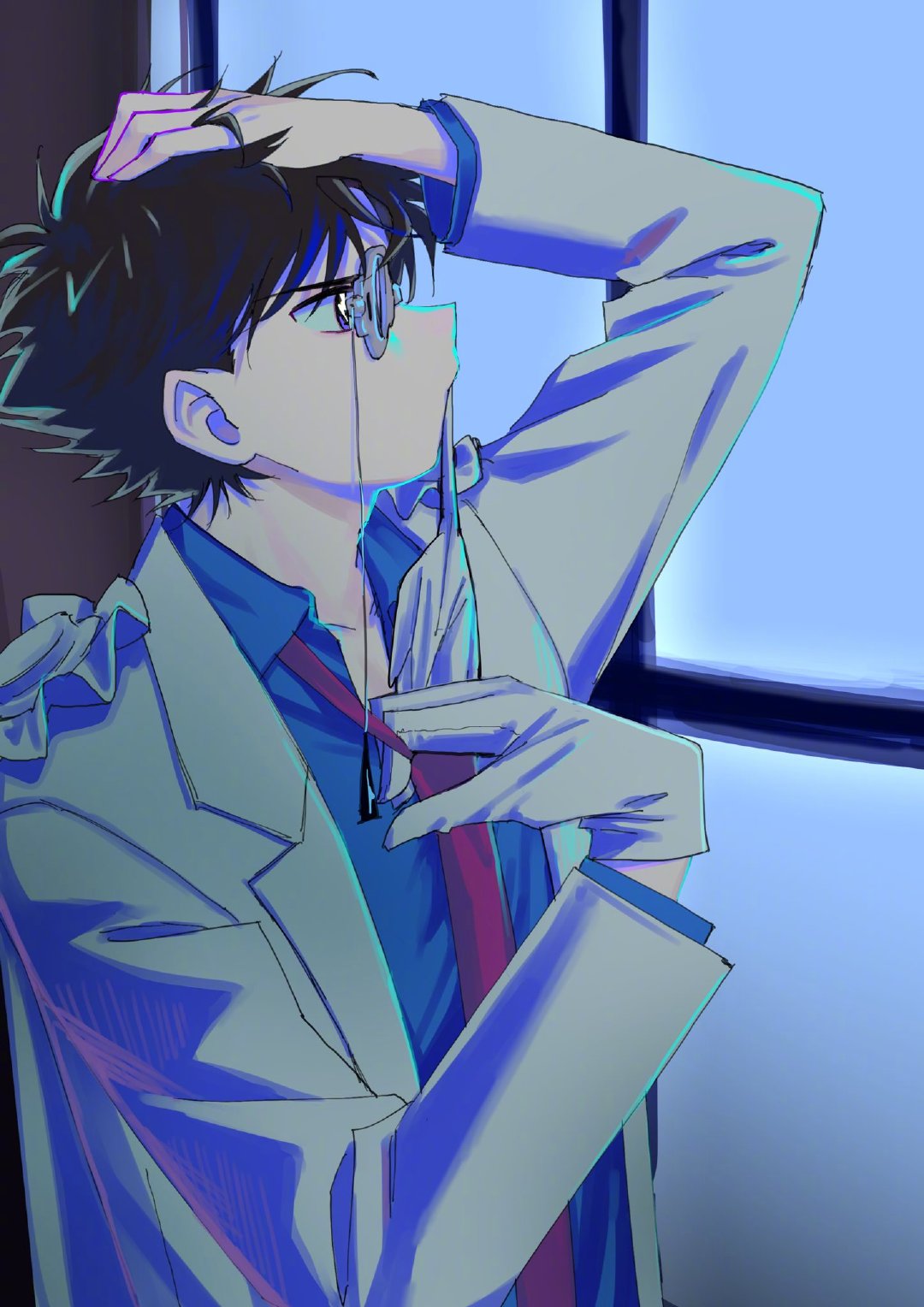 #名侦探柯南# 月亮下的怪盗基德🌕[舔屏][舔屏]不要太帅了…. ​​​