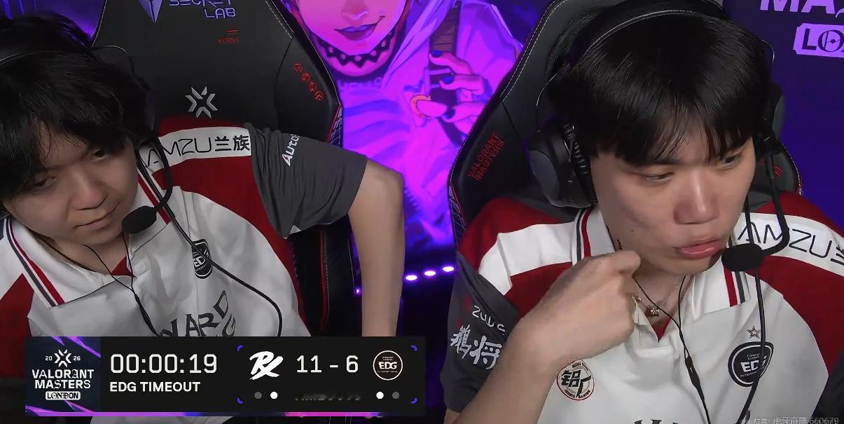 BO3决胜局PRX 11-6 EDGEDG叫出最后一个暂停EDG八番战PRX无畏
