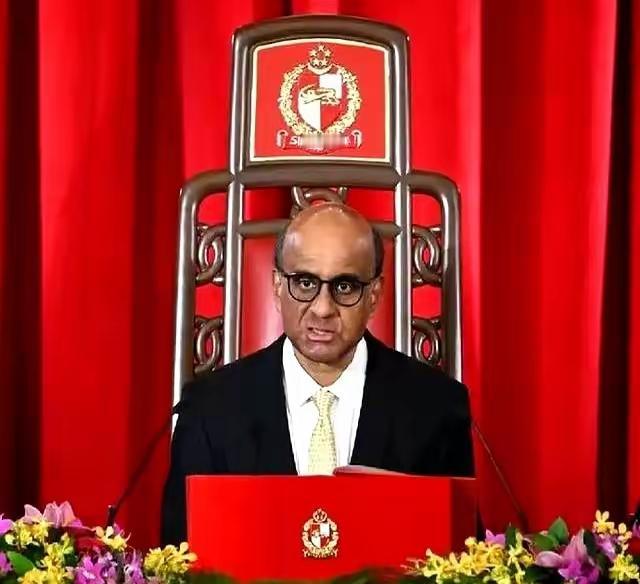 近日新加坡总统在华盛顿货币基金组织总部的演讲台上表示话中国要与美国找到稳定的平衡