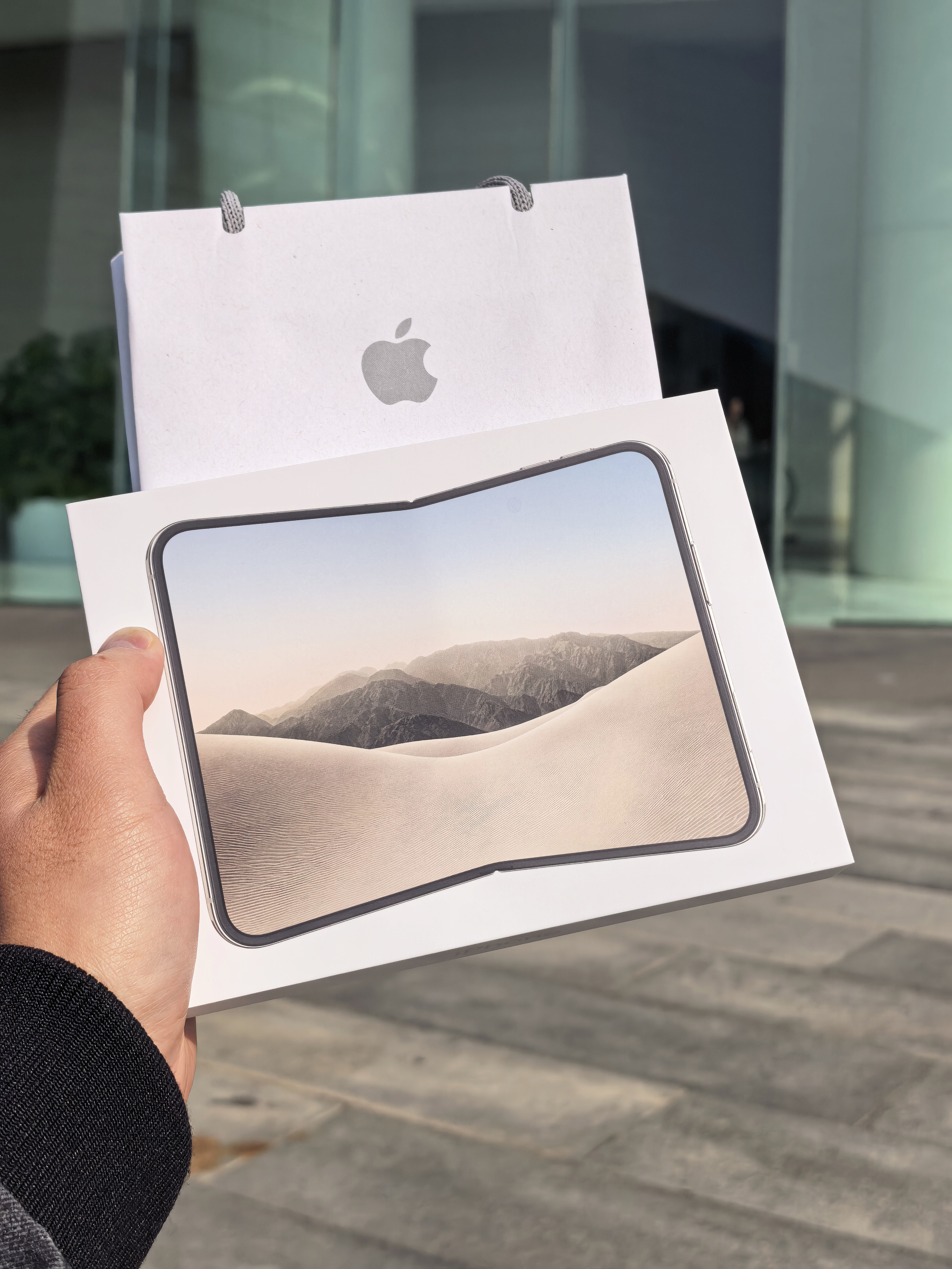 iPhoneDuo PuraXMax我的iPhone折叠屏也取货了早晨门口黄牛比
