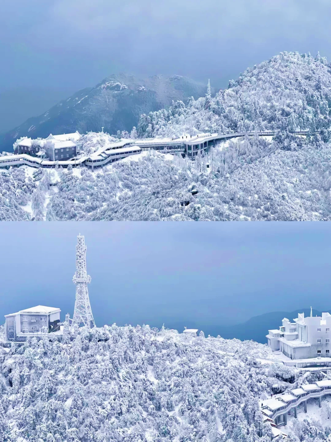 广东人追雪成功！去年衡山第一场雪⛄附攻略