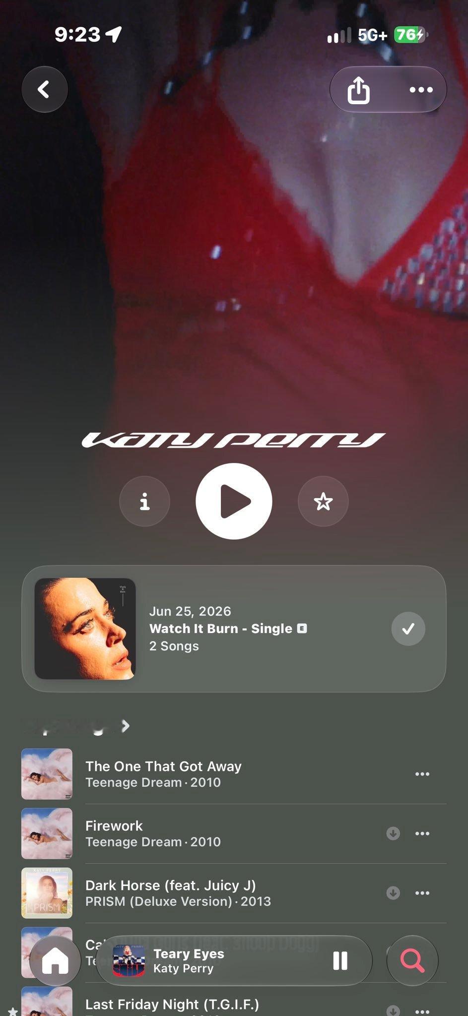 Katy Perry在iOS27系统的AM主页字体更新： ​​​