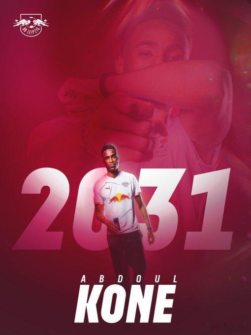 【官方】莱比锡签下20岁的兰斯后卫科内（Abdoul Koné），并将其回租给兰