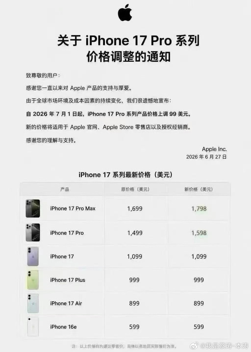 怕iPhone涨价的用户已紧急换新手机终于跟着涨了…内存涨价还是转嫁到消费者身上