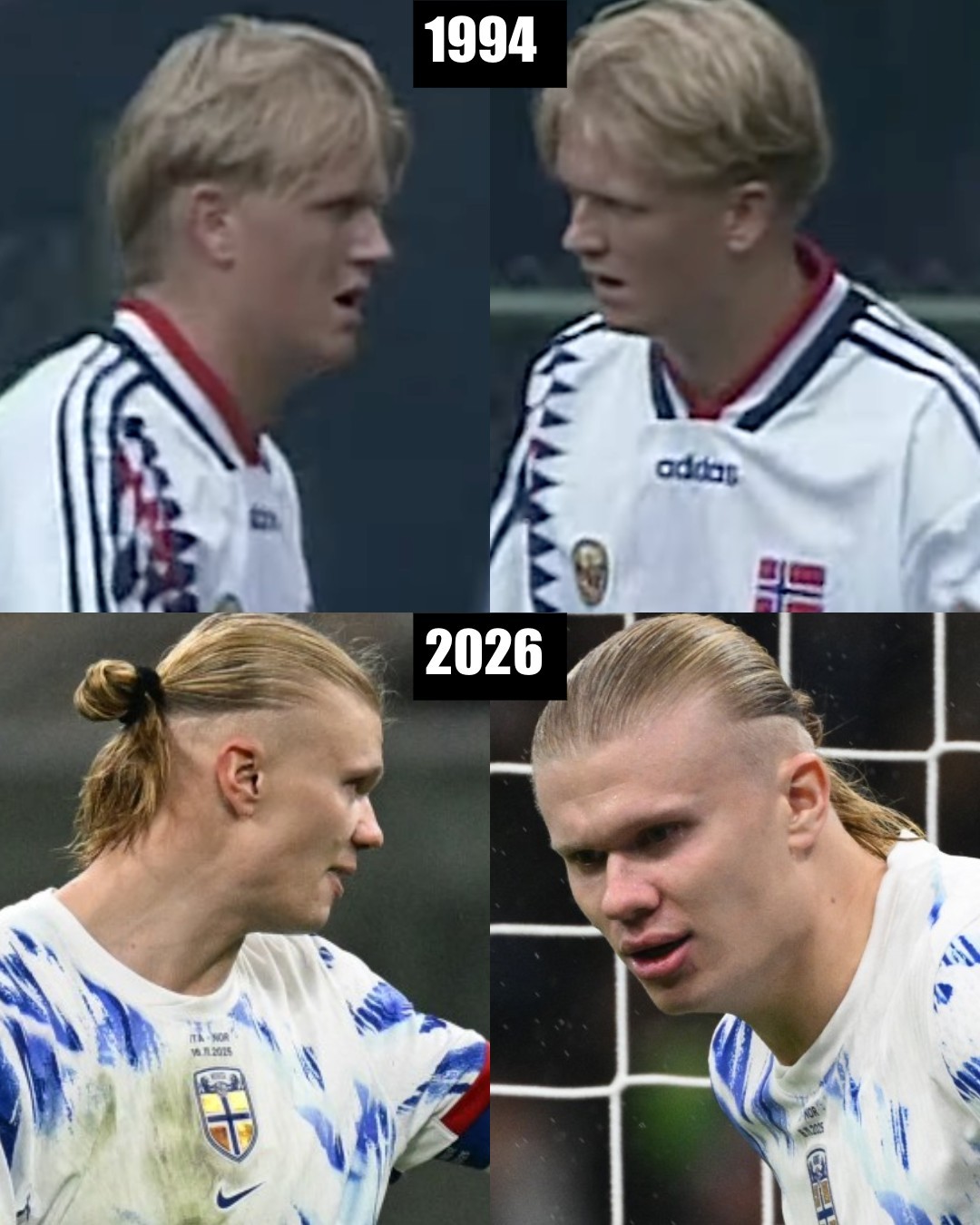 1994→2026明年，哈兰德父子将成为足坛又一“世界杯父子兵”：都在英超球队效