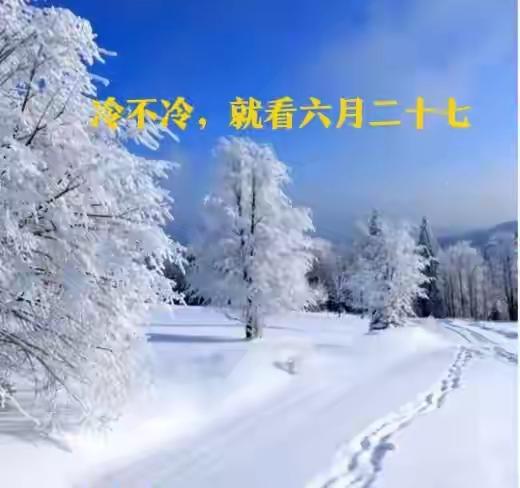 “冷不冷，就看六月二十七”，明日六月二十七，冬天会冷到哭吗？

明儿就是六月二十