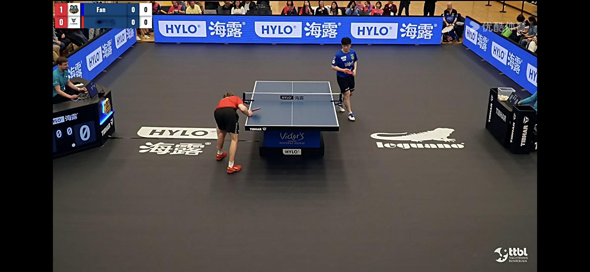 开始了，樊振东上场了～ 