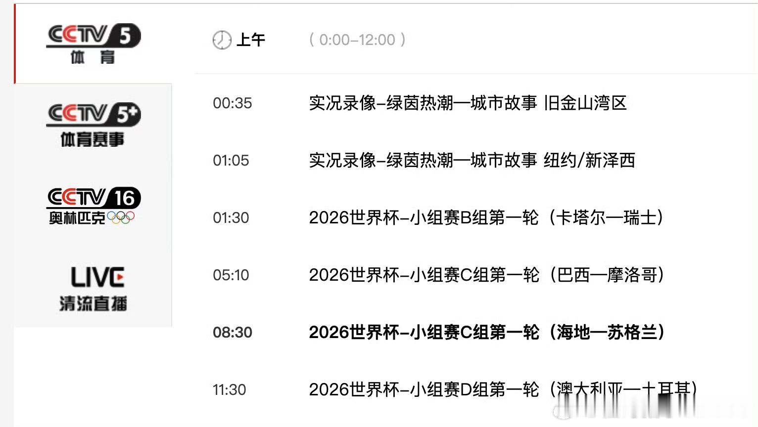 【央视播世界杯不播NBA总决赛】北京时间6月14日上午，2026年美加墨西世界杯