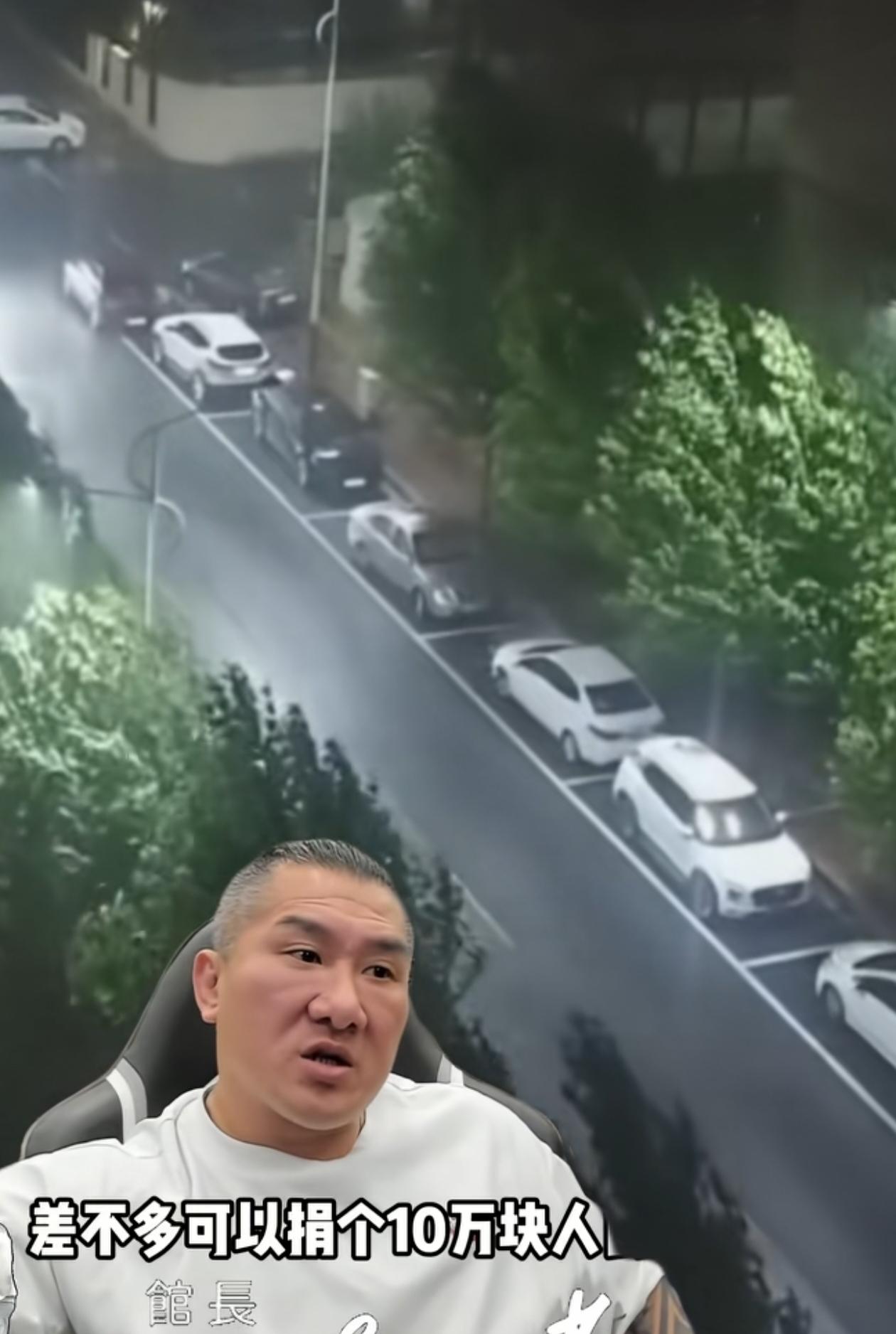 台湾馆长打算为广西捐款10万，这笔款项还需从他在大陆的公司支出。他表示自己当下处