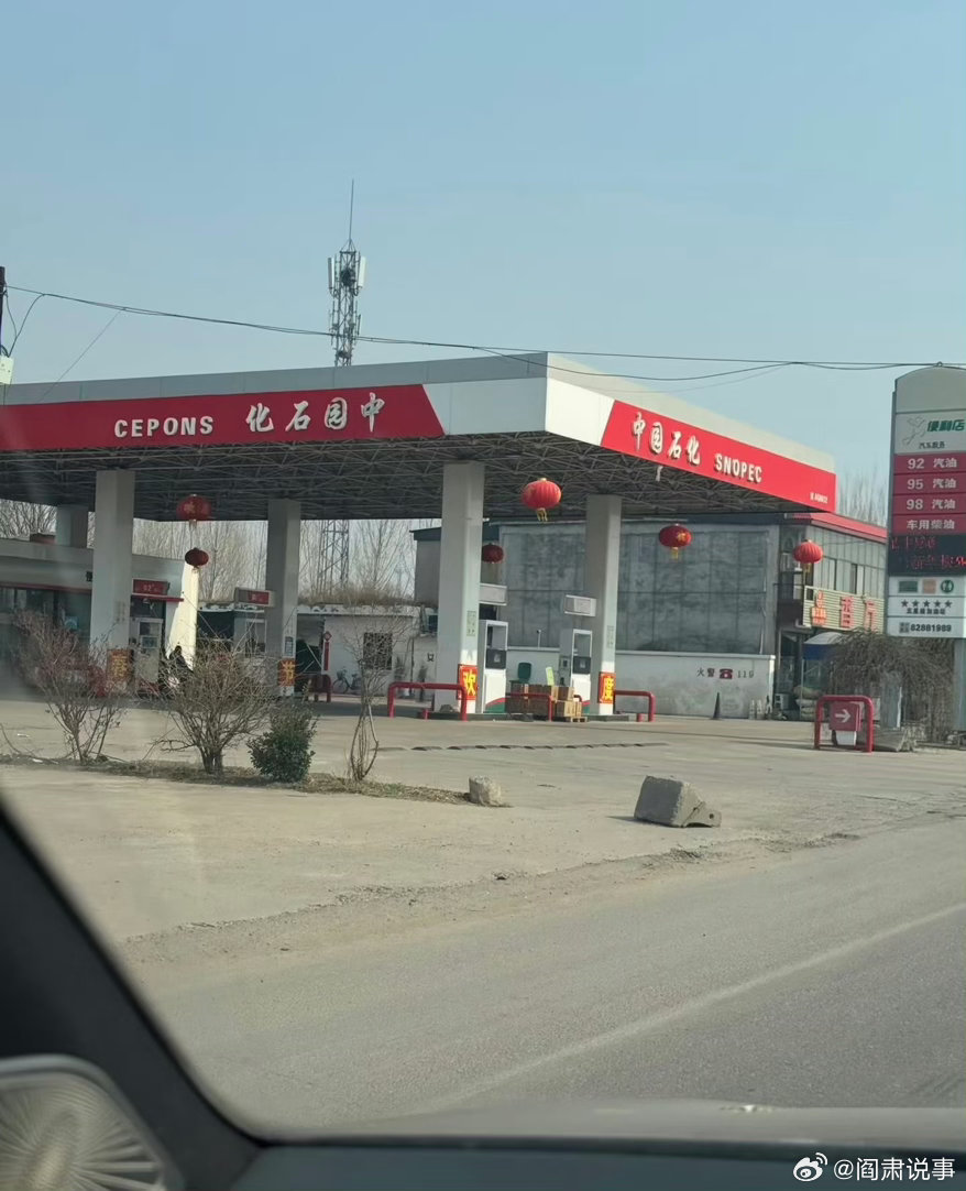 阎肃观察肃言肃语加完油才发现中园石化不是中国石化【顾客曝光“中园石化”太像“中国
