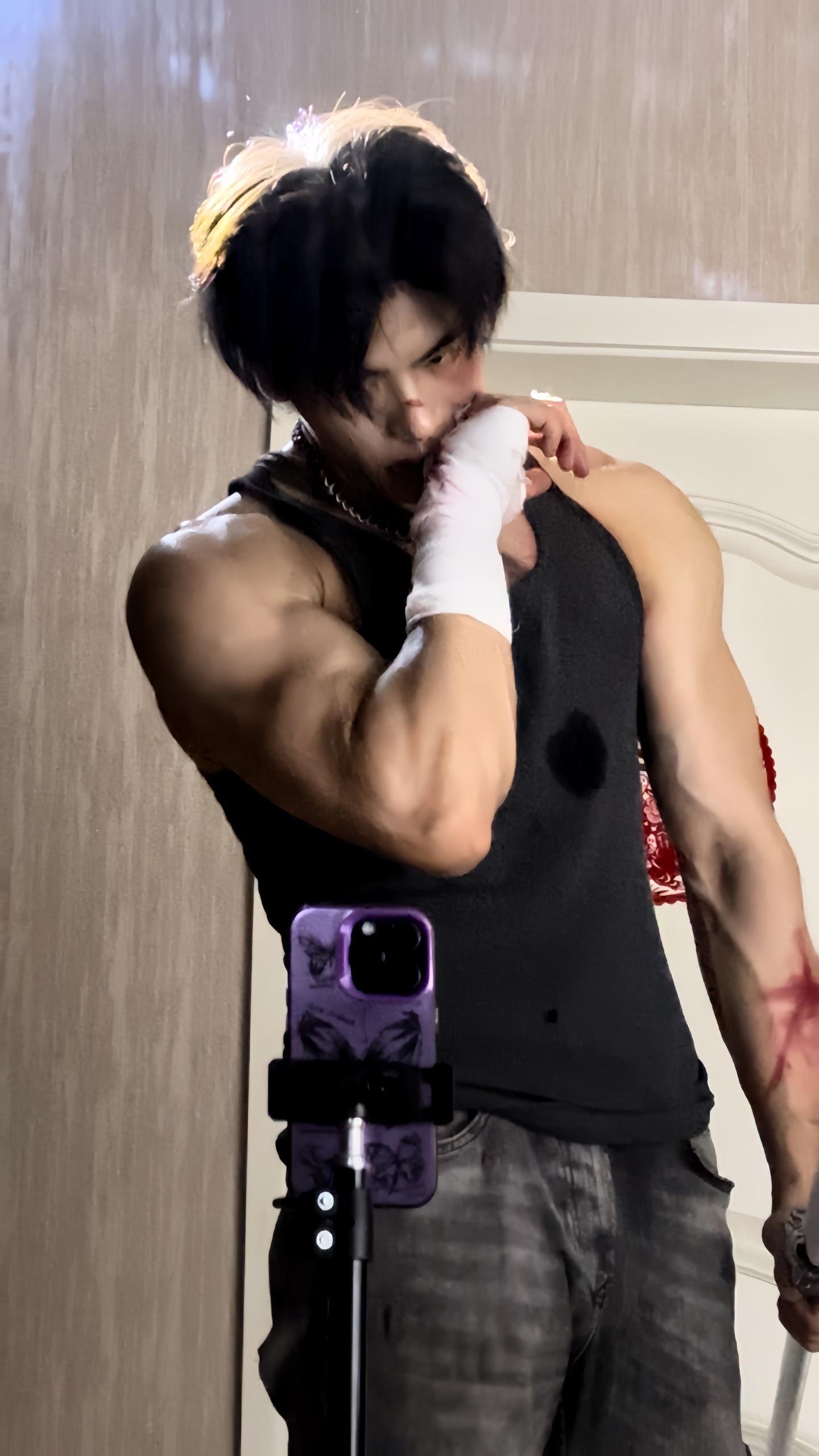 宝宝 我打赢了。