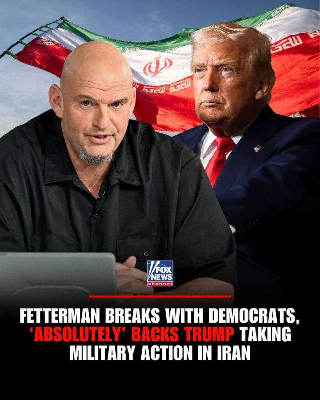 美国民主党参议员约翰·费特曼John Fetterman重申，如果认为有必要，他