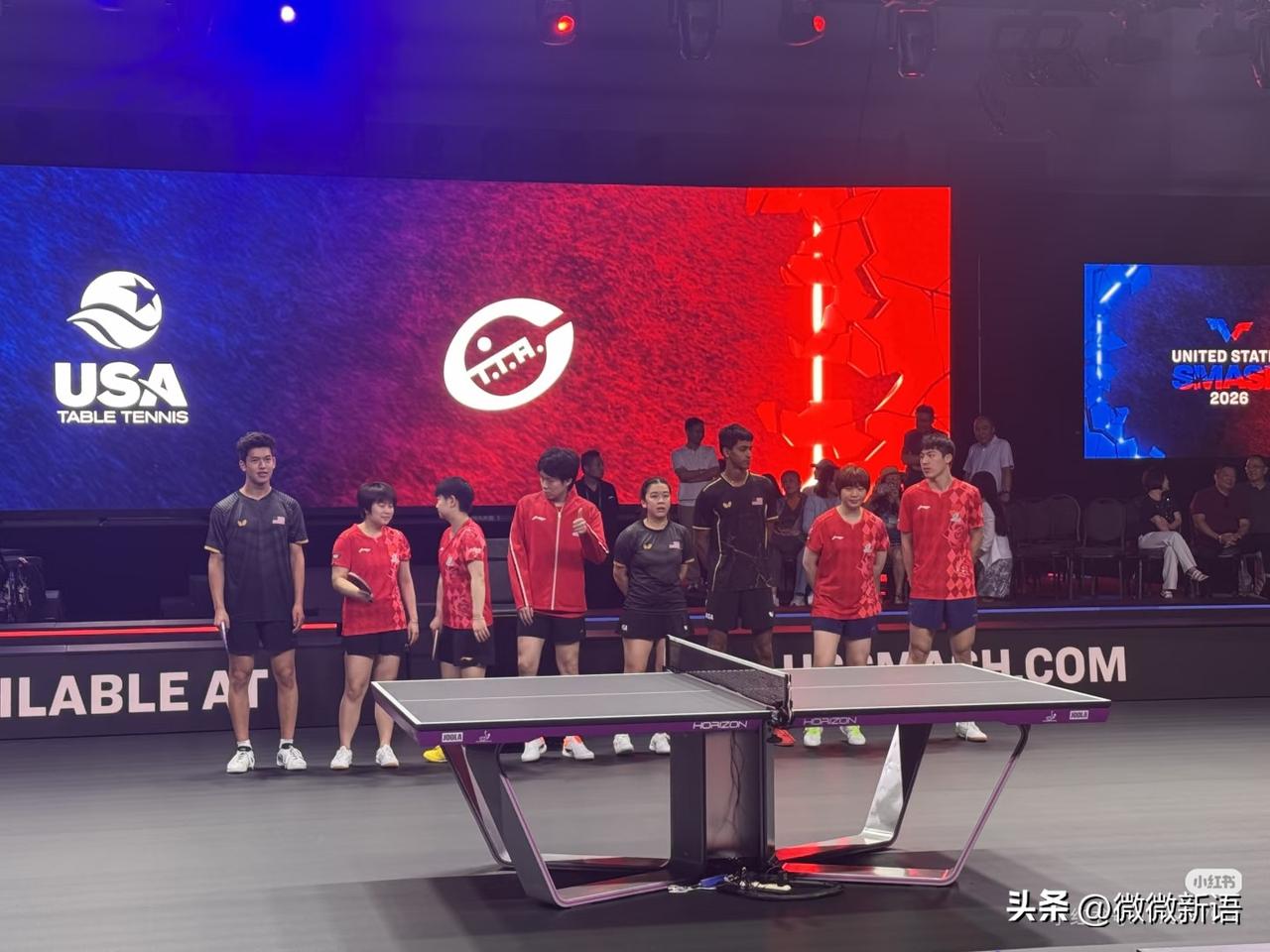 还是练混双开心呢，久违的莎 头混双。
今天是WTT美国大满贯的首个比赛日，中国队