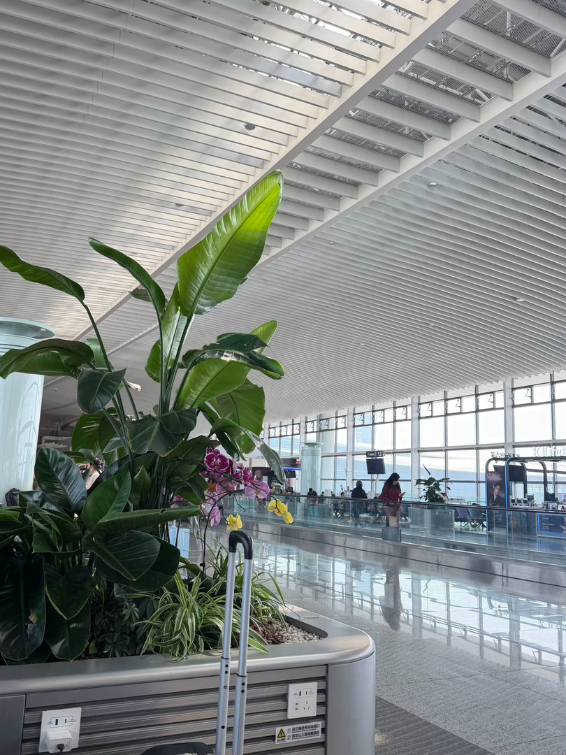 到机场啦～准备出发！ 