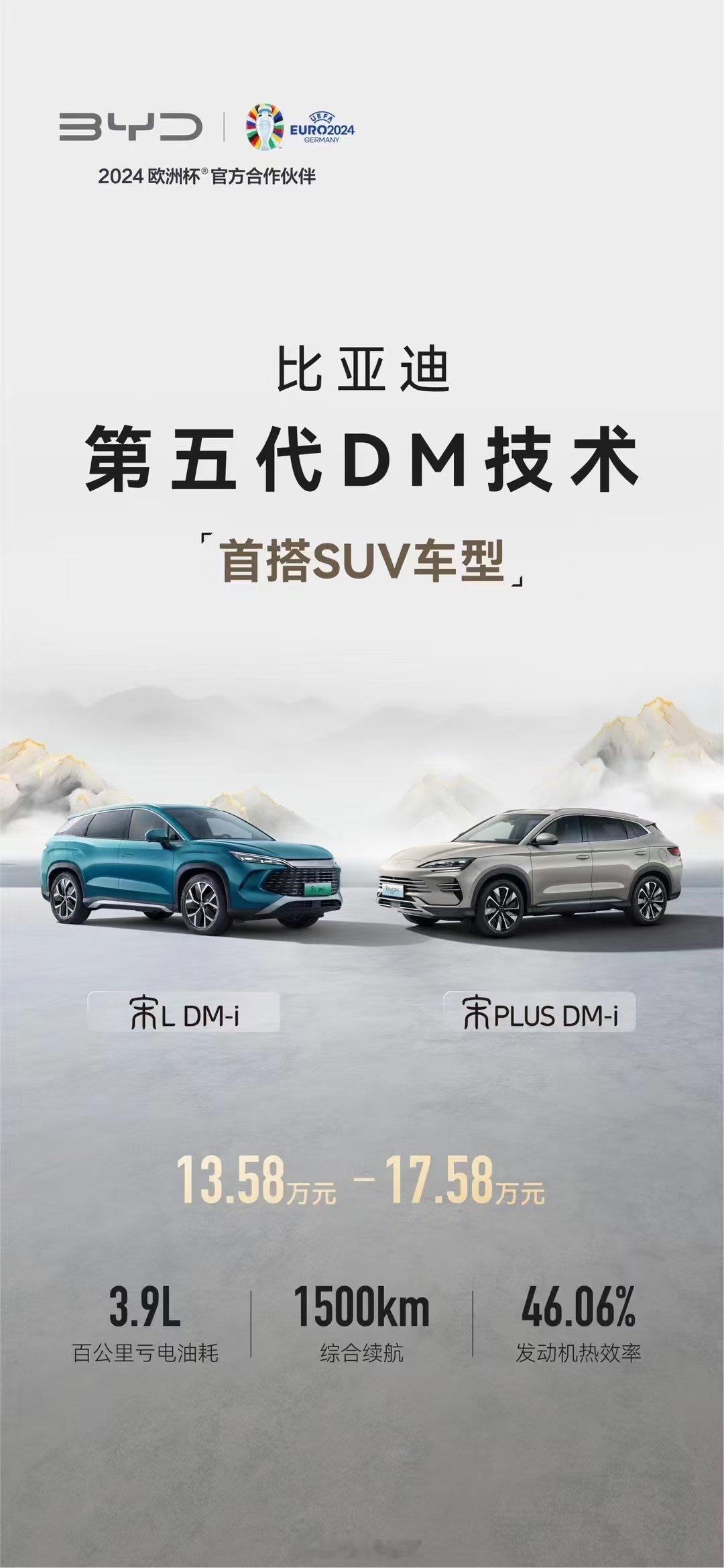 以冠军实力，树立中型SUV新标杆第五代DM技术首搭SUV宋L DM-i、2025