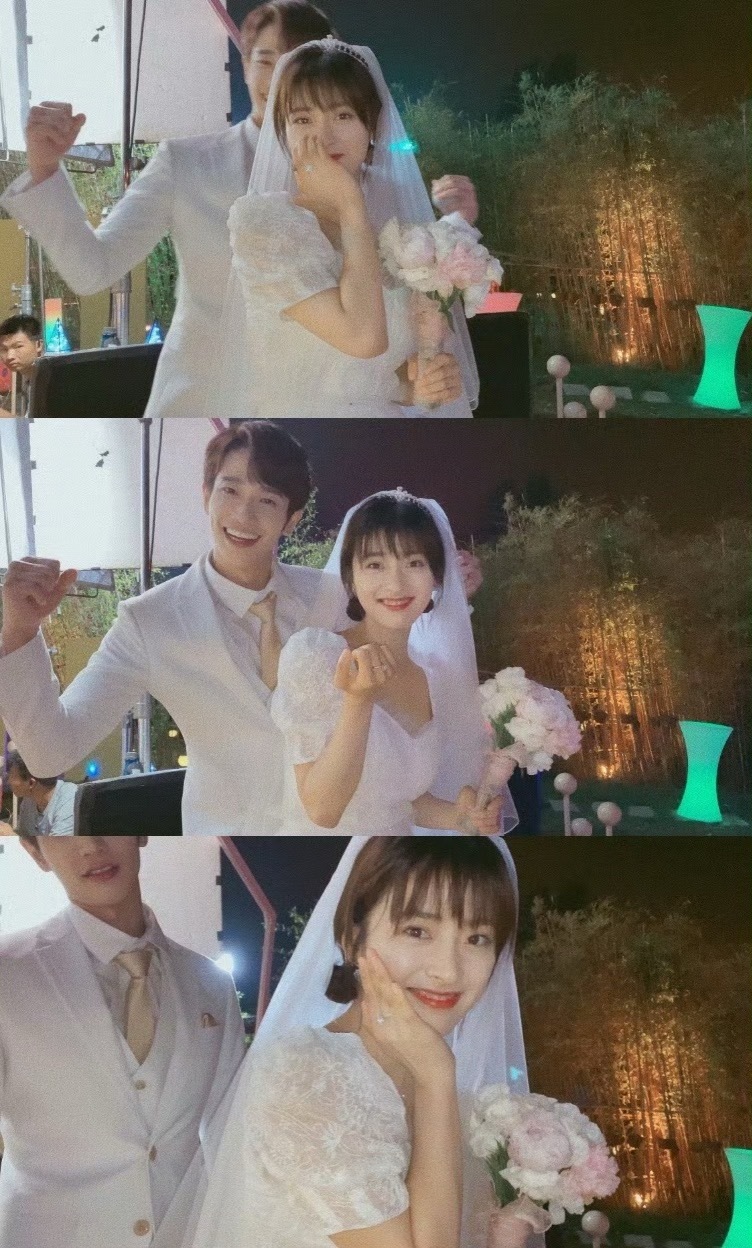 内娱现偶婚纱照沈月 幸福就是超经意秀出大钻戒哈哈哈哈哈💍 