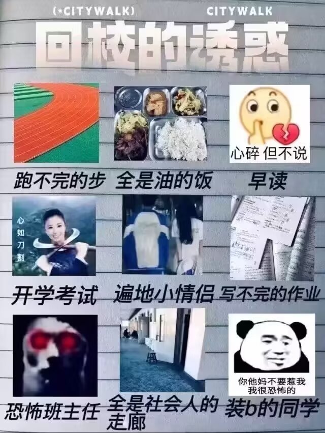 4649回校的诱惑……（哈哈哈哈哈）（疯癫）（强颜欢笑） ​ ​​​