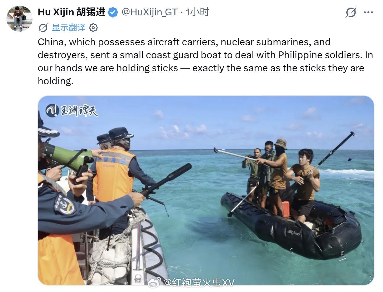 万里长沙 胡锡进说的是事实。中国是一个拥有航母、核潜艇、驱逐舰的军事大国，却在用
