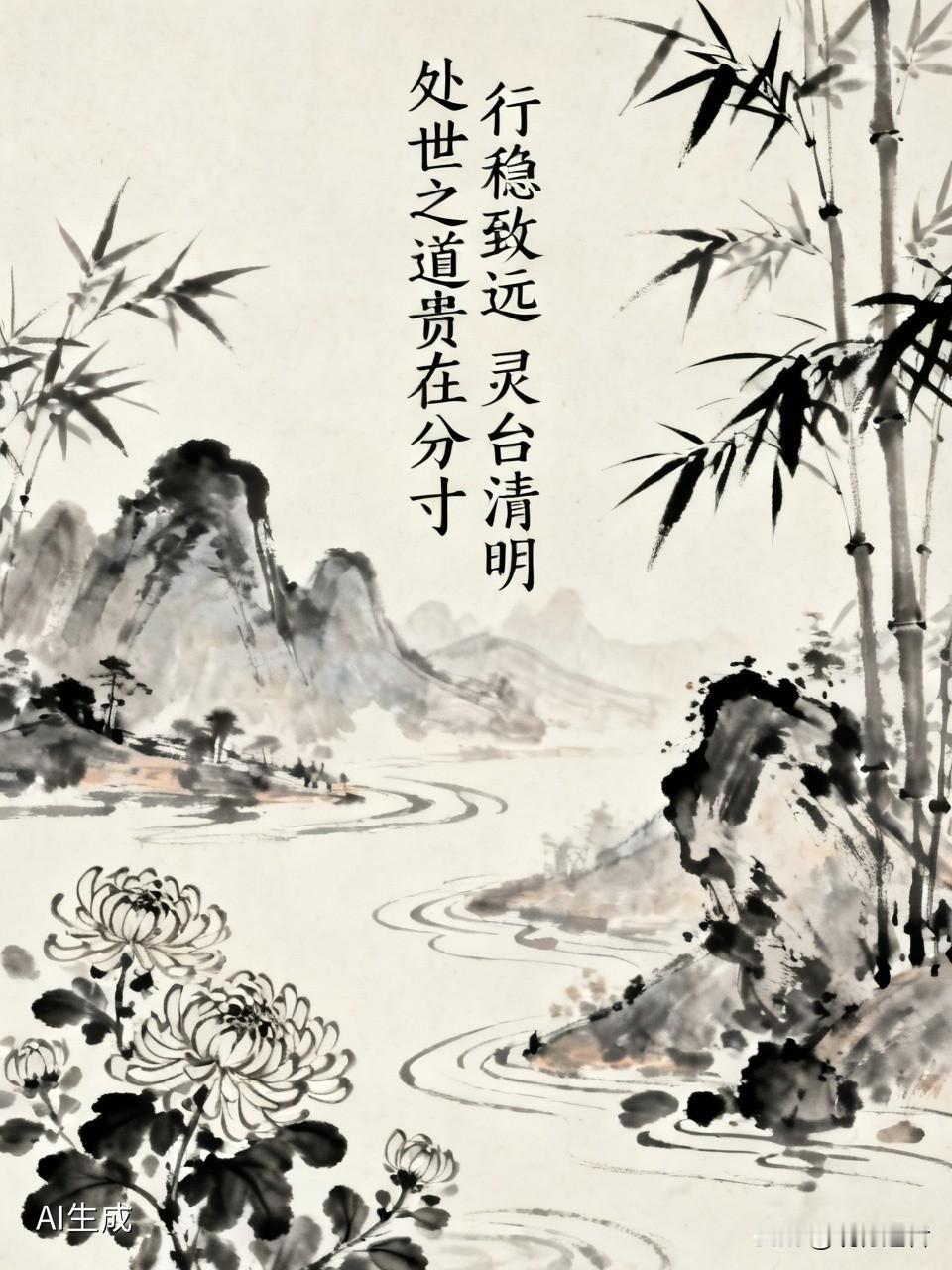 处世之道贵在分寸：与人相交留余地，遇事懂得权衡轻重。识人不必说破，看透无需道明。
