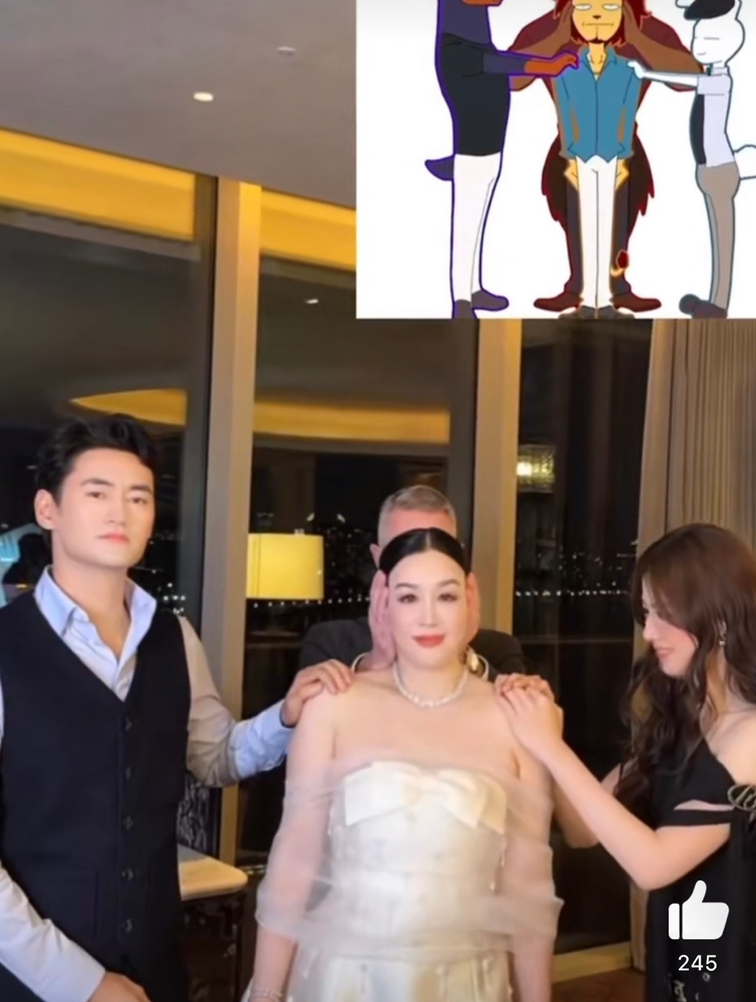 钟丽缇卢昱晓就这样持续梦幻联动中，一起跳抖肩舞好可爱！ 