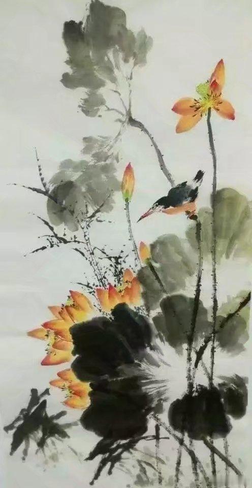 雅青秋之韵 七律·咏荷碧波深处植青蓬，不与群芳斗艳红。叶展圆荷承晓露，花擎素盏立