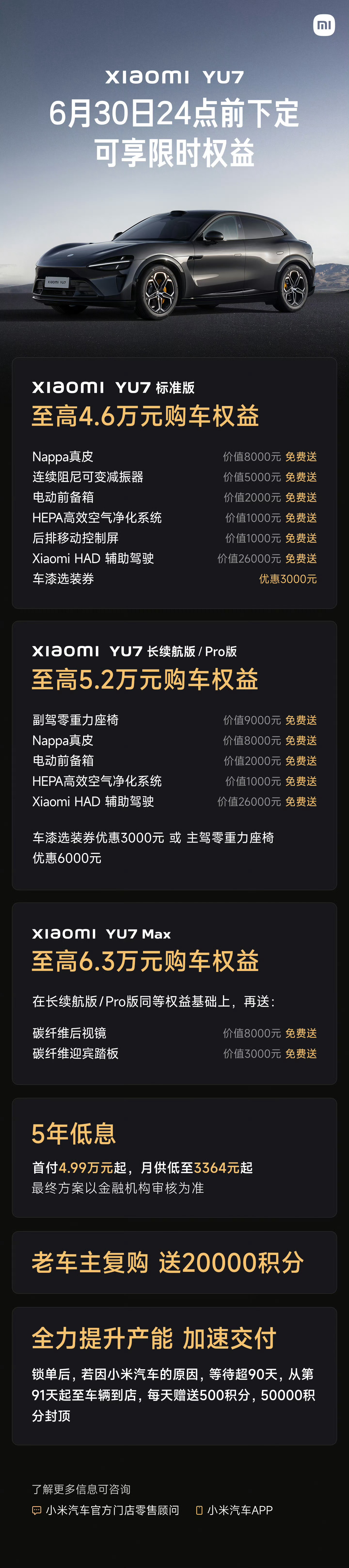 小米汽车5月交付超过30000台今年新能源市场整体遇冷，政策退坡后销量明显下滑，