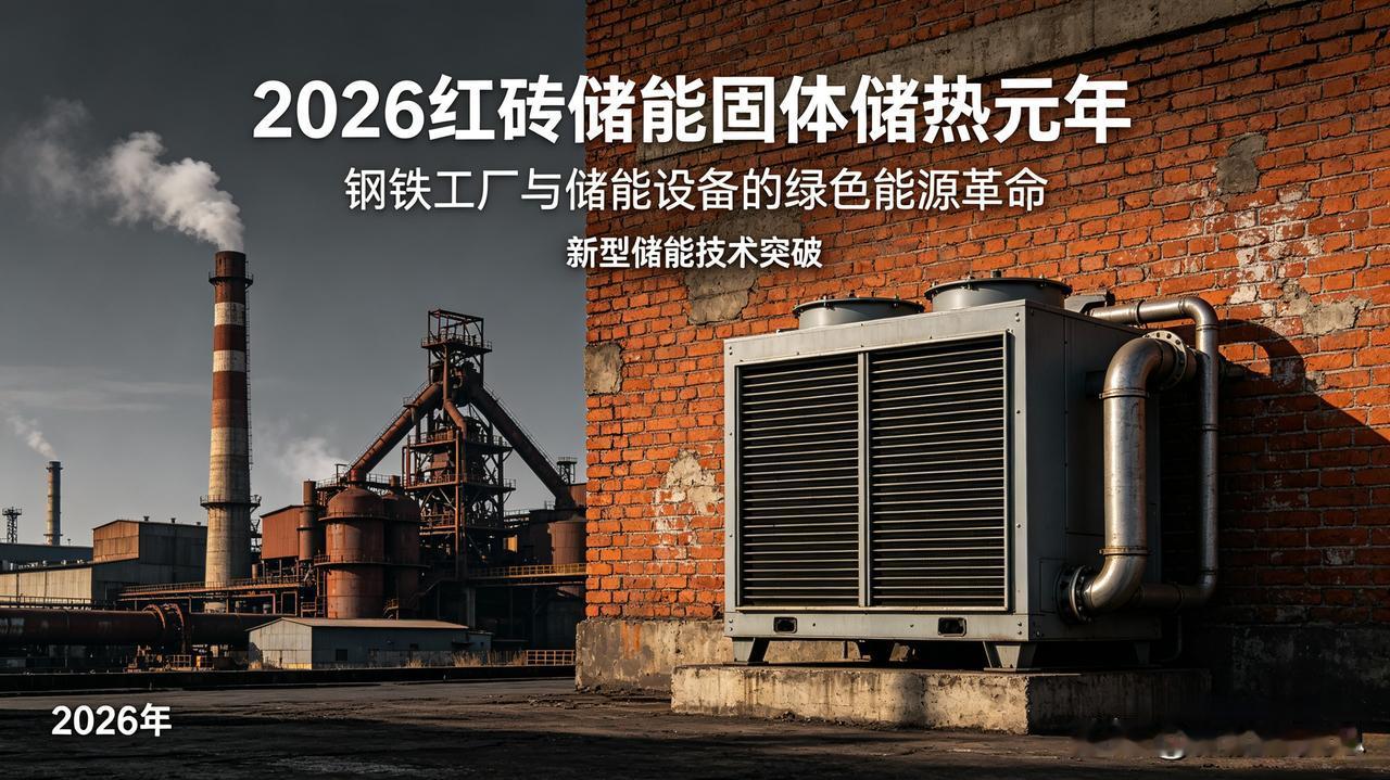 2026：红砖储能·固体储热元年，钢铁行业抢滩布局
 
2026被业内视作红砖储