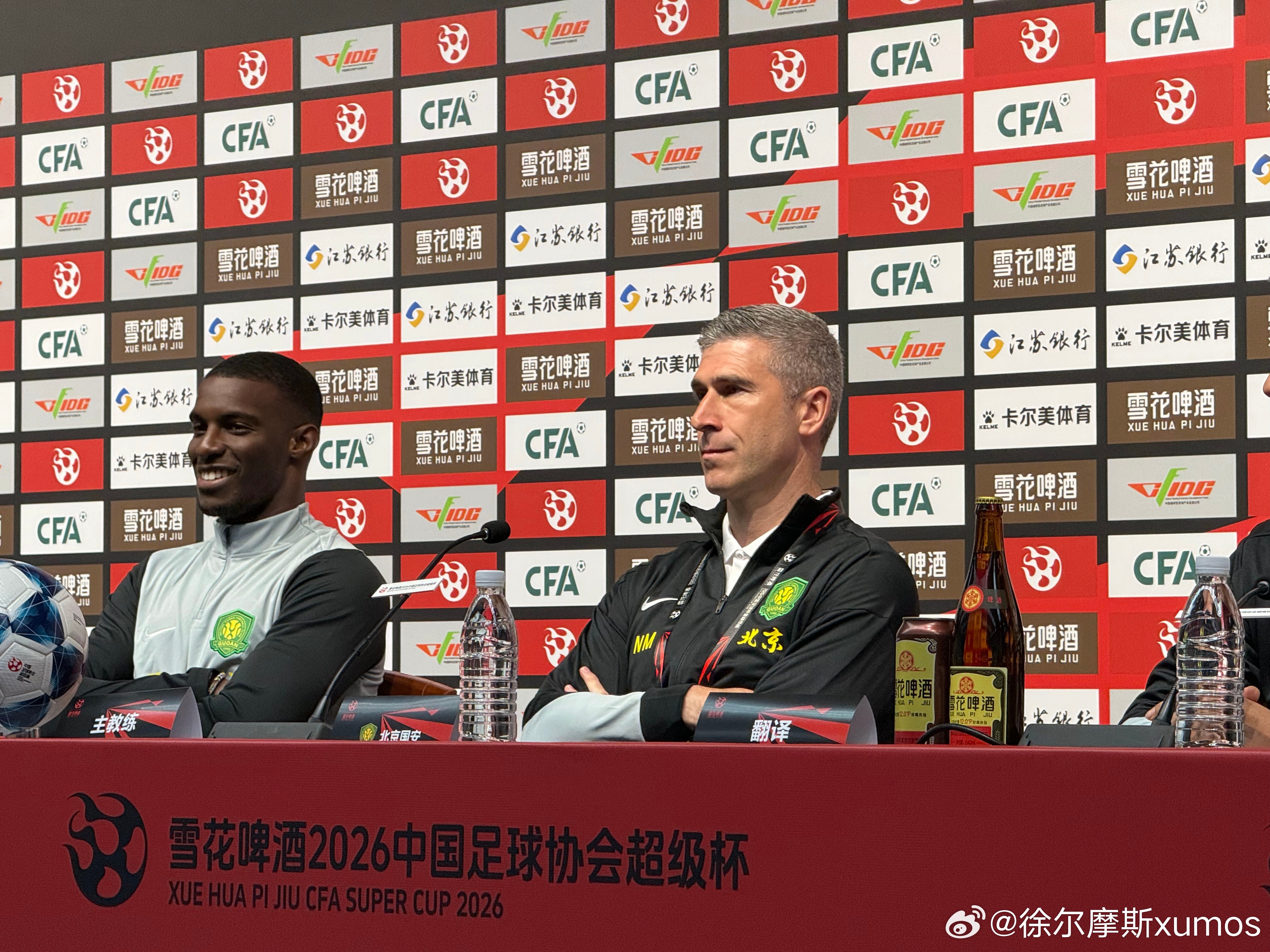 【超级杯国安阵容较为齐整，球队氛围非常轻松】懂球帝记者南京现场报道，2月28日，