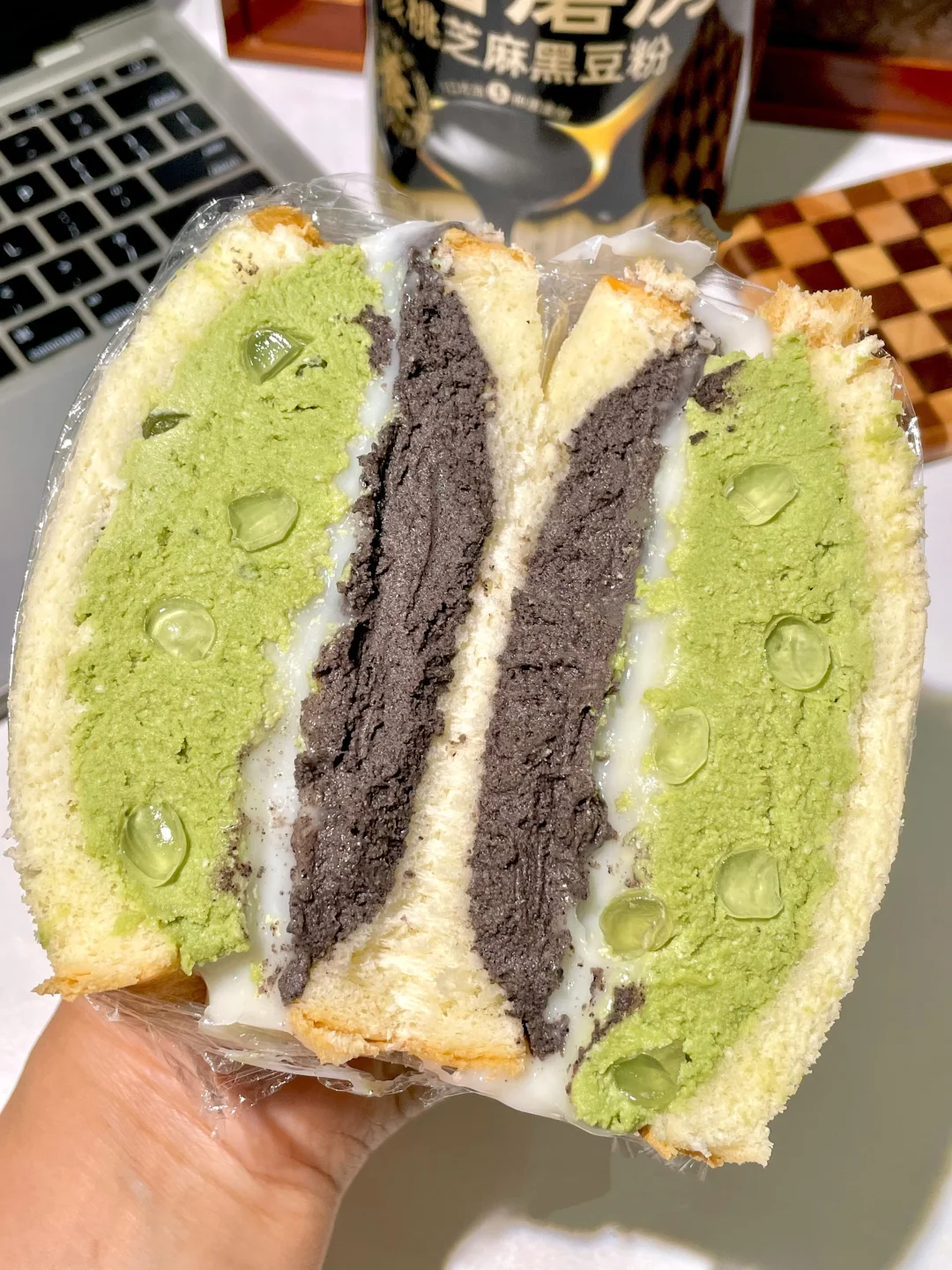 一口沦陷…低卡版五黑啵啵三明治！！