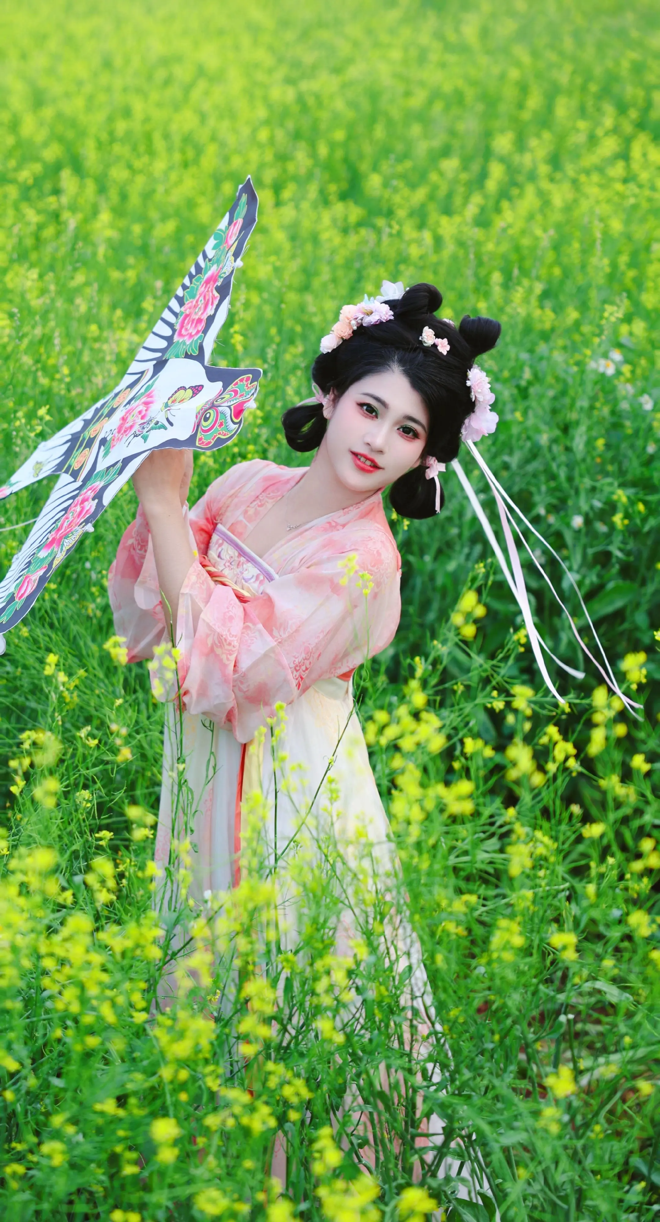 扑蝶 汉服小仙女 穿美裙赴夏日之约 汉服写真