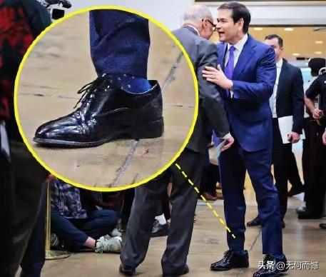 老特送给鲁比奥的这双皮鞋，质量确实不错，款式也非常好看，唯一美中不足的，就是这双