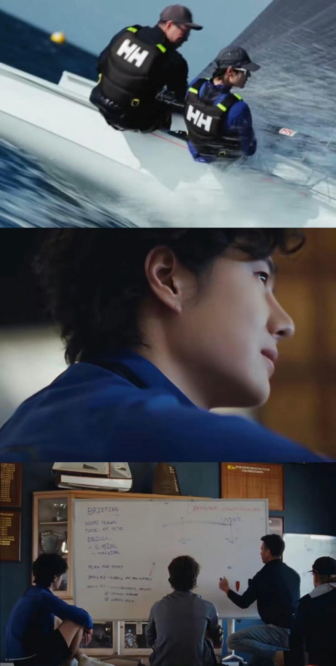 和王一博合作过的，就没有不夸的[赞]！
王一博海丽汉森户外航海大片新西兰项目制片