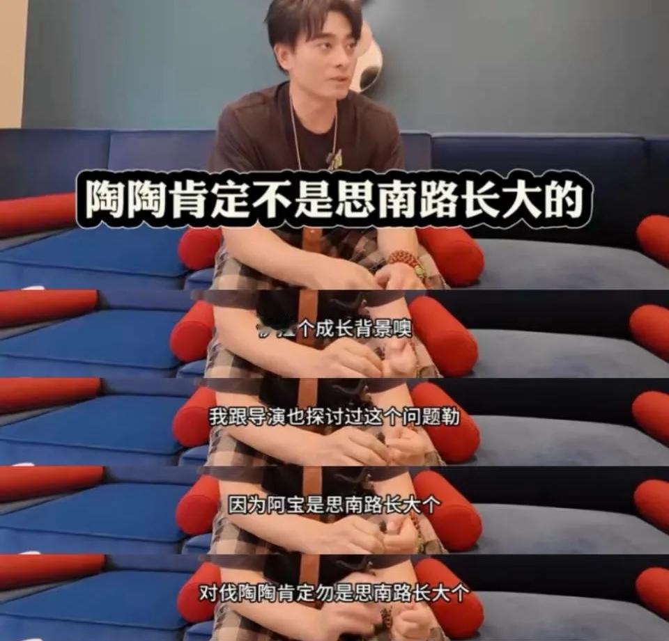陈龙说陶陶肯定不是思南路长大的，阿宝是思南路长大的，陶陶不是，他是市井的，应该是