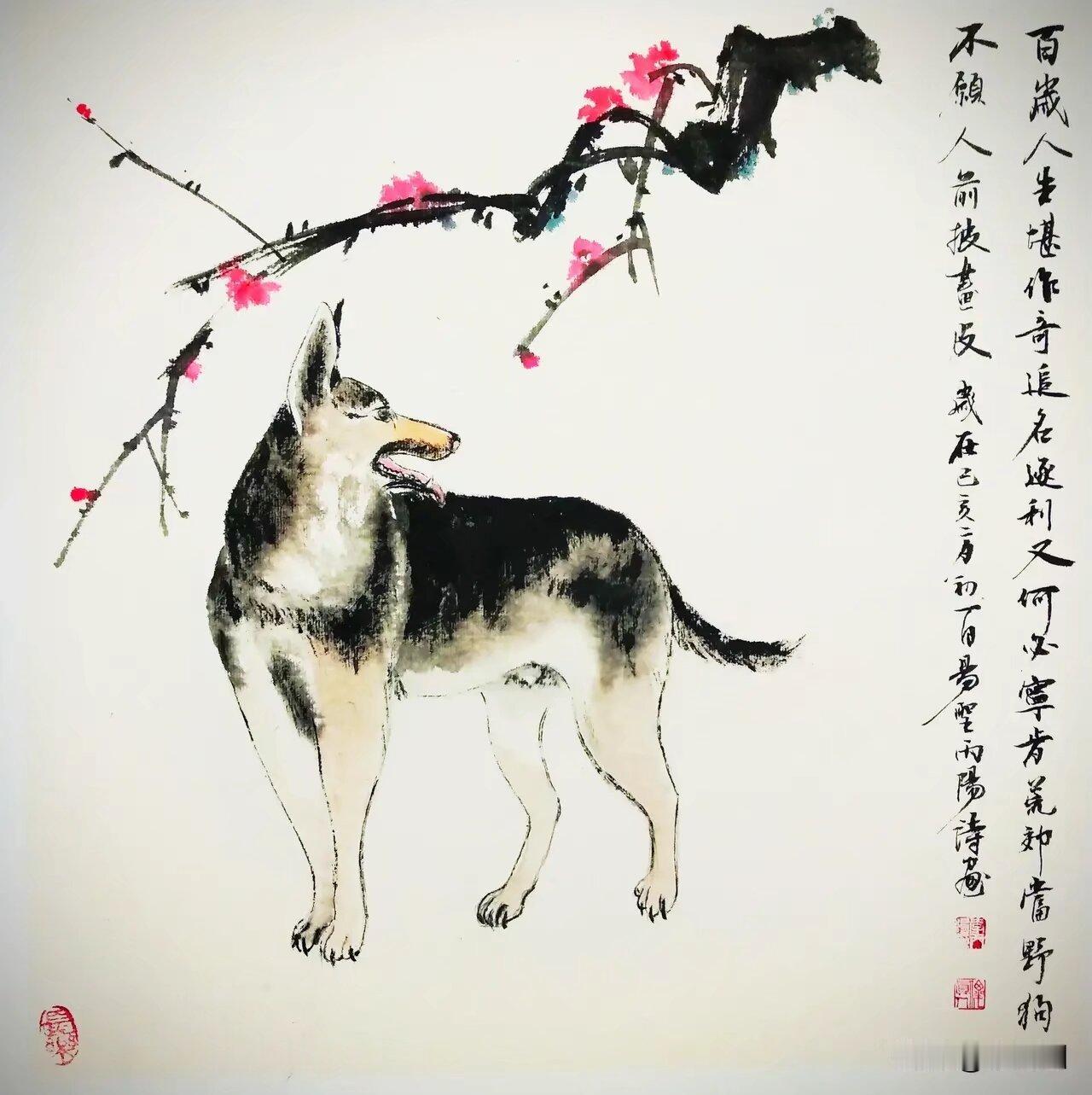 暮之歌/56
     《野趣吟》
        ～李丙阳
野狗生性自悠闲，