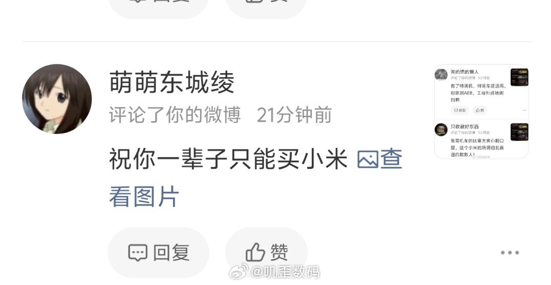一辈子买小米有什么不好呢？你要庆幸你骂的是小米，换成别家，就你这样的用词…… 