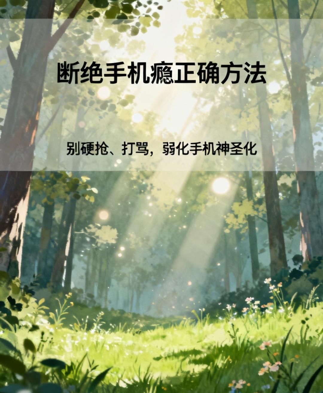 断绝孩子手机上瘾最快的偏方，很多家长都用错了
 
想要快速戒掉孩子手机瘾，别硬抢