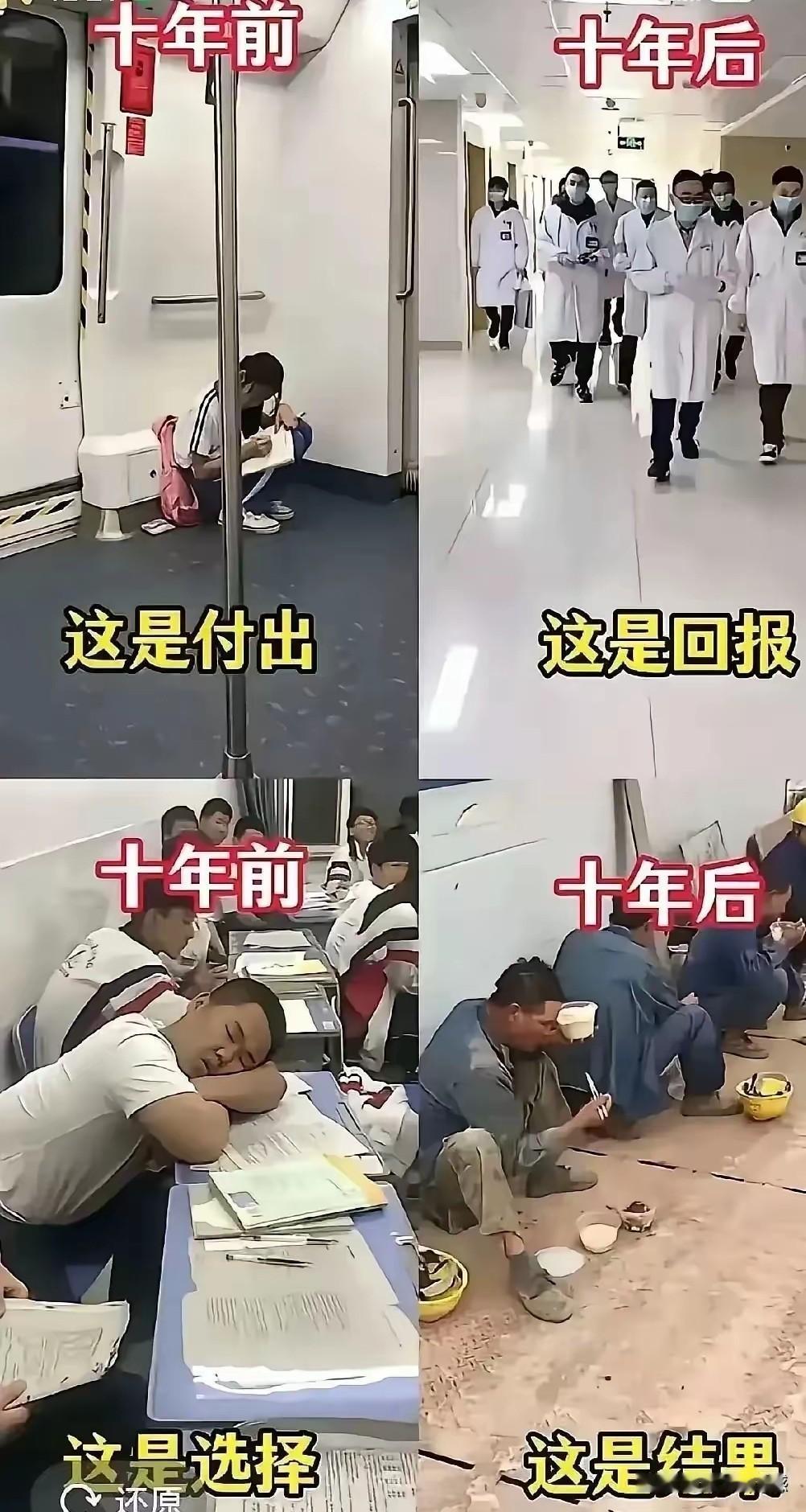 两组照片的对比，虽然不是绝对的，但是也能够说明一定的道理，这个道理非常的浅显，也