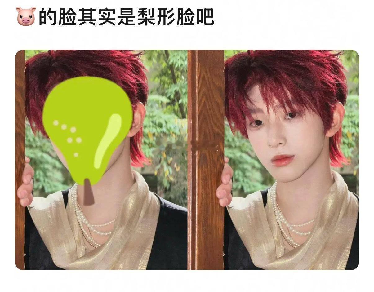 陈浚铭发自拍引发了三种水果脸型的讨论 下一个是什么水果？ 