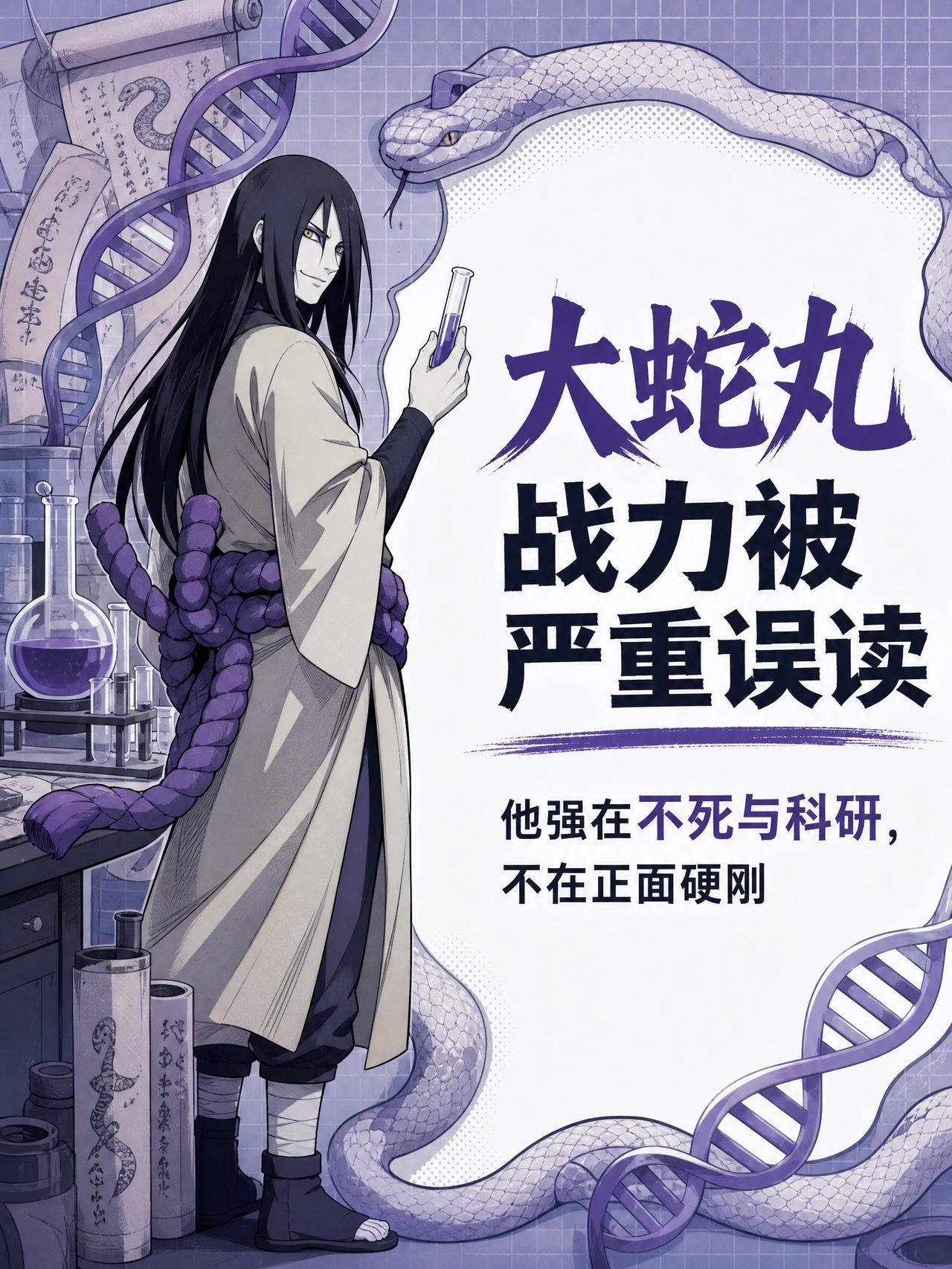 大蛇丸真有那么强？🤔90%人搞错了
很多人被“传说三忍”名号误导，以为大蛇丸战
