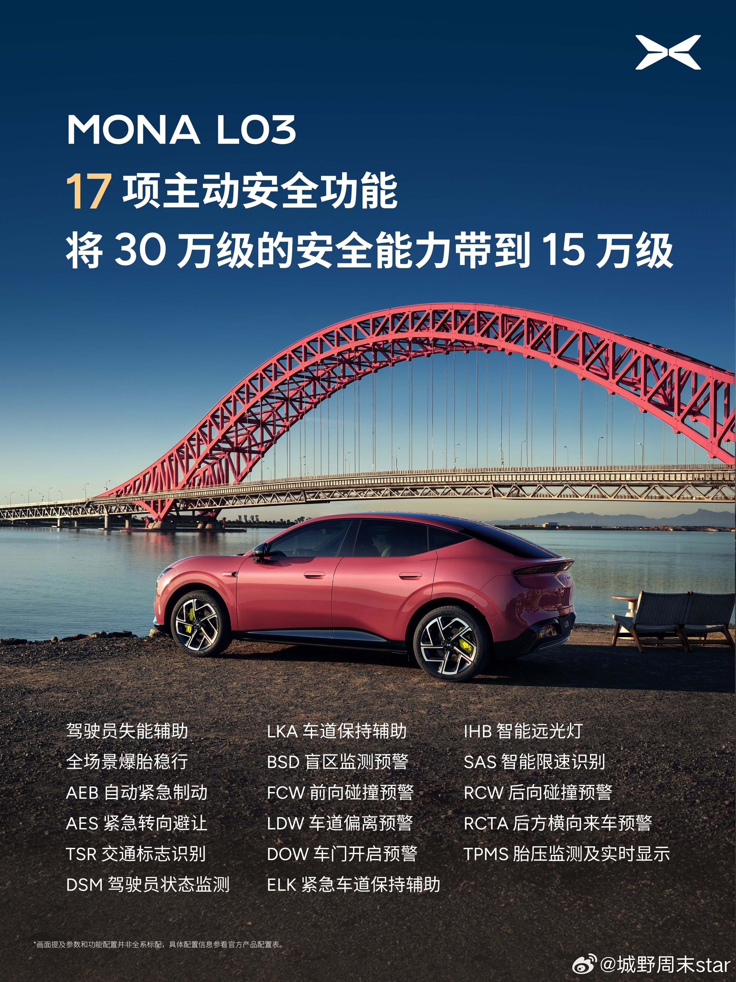 MONAL03将30万级安全能力带到15万小鹏MONAL03首搭驾驶员失能辅助小