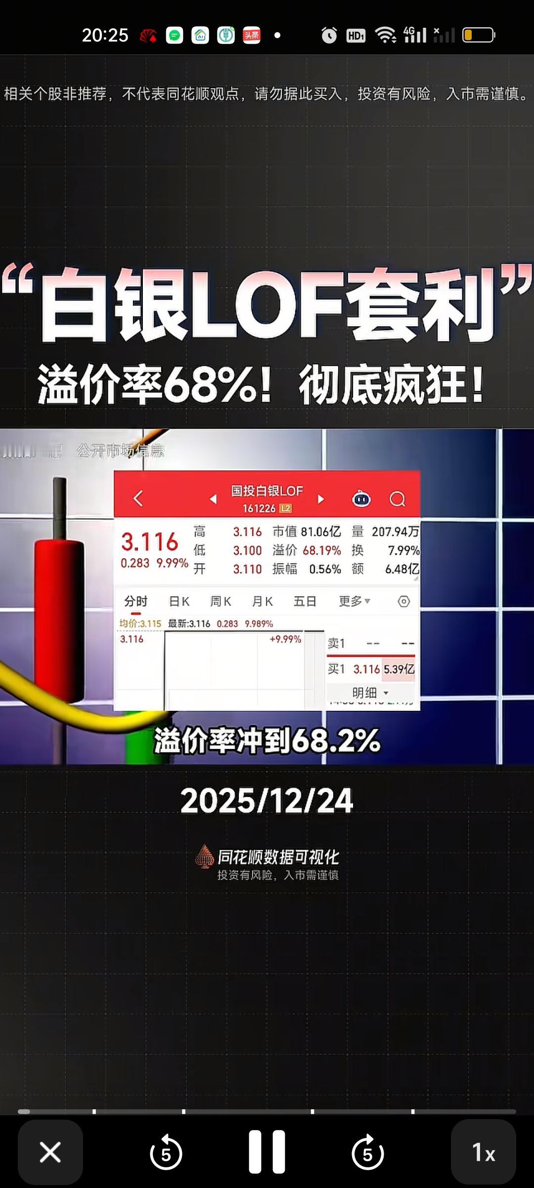 众所周知LOF基金有两套价值体系，一套是场外净值，就是基金的真实净值。按照持仓资