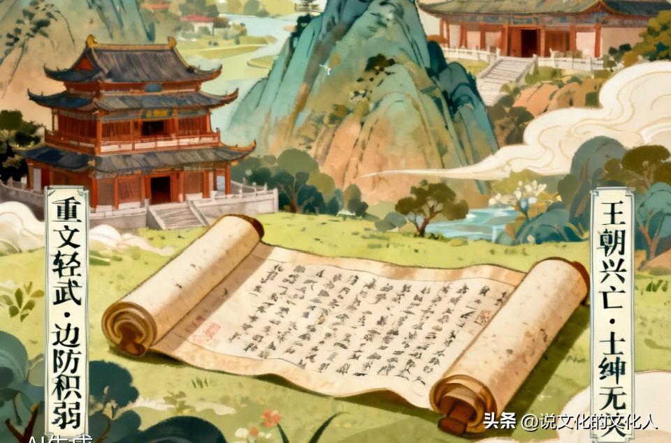 近来不少短剧写刘禅穿越南宋，支持岳飞抗金，引发了问对宋明的思考。两宋经济文化虽高