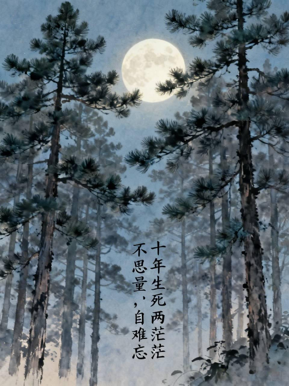 要说苏轼最深情的作品，非《江城子·乙卯正月二十日夜记梦》莫属。

写这首的时候，