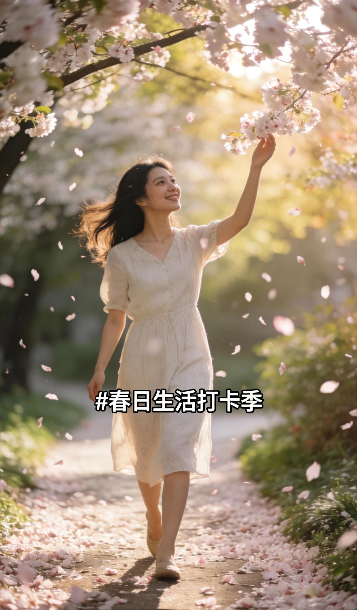 春风拂过枝头，花开满径，春日的温柔藏在每一缕阳光里。放慢脚步，赏繁花、沐清风，把