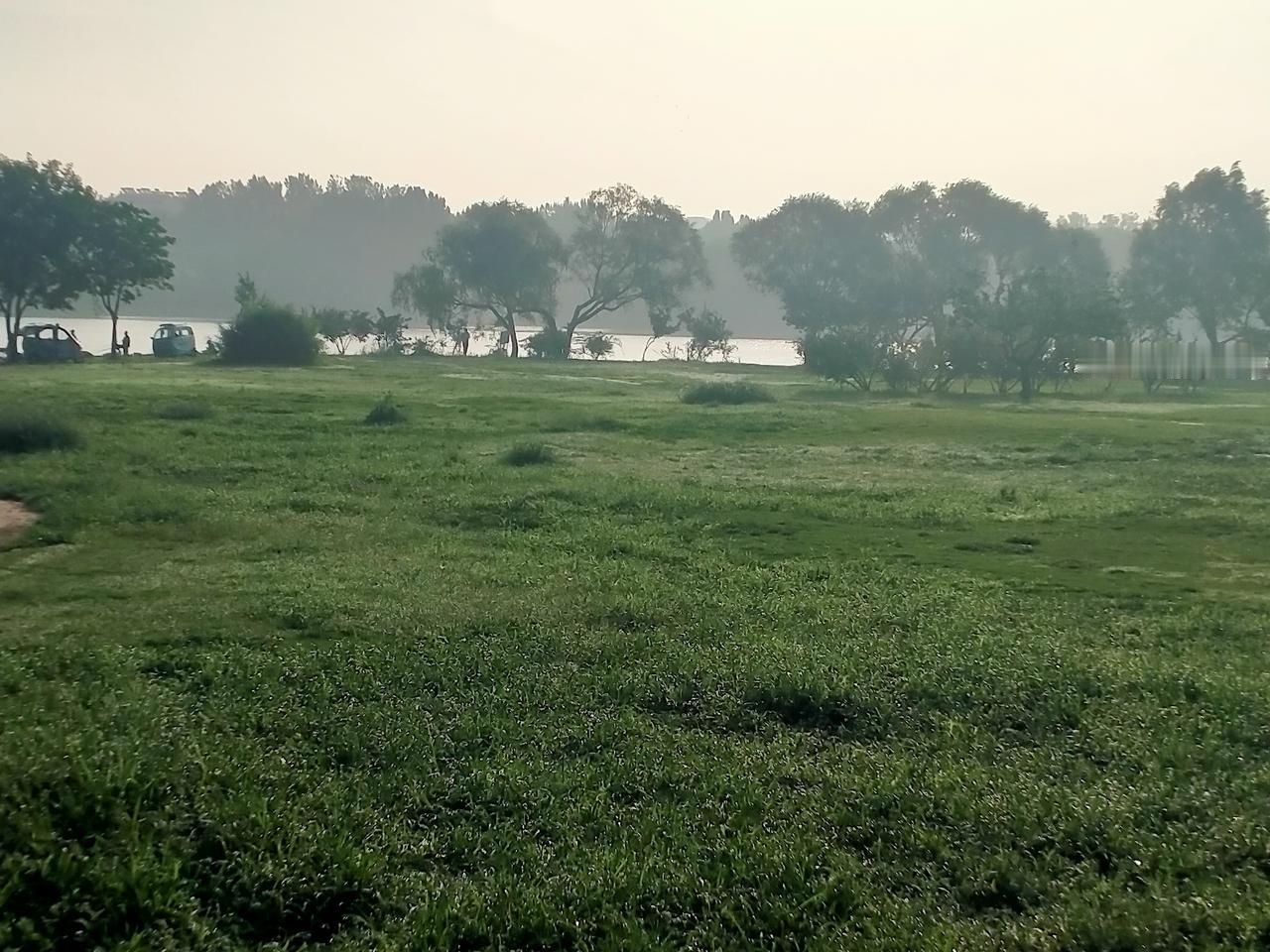 这不是呼伦贝尔大草原，这是白浪和绿道的一角。