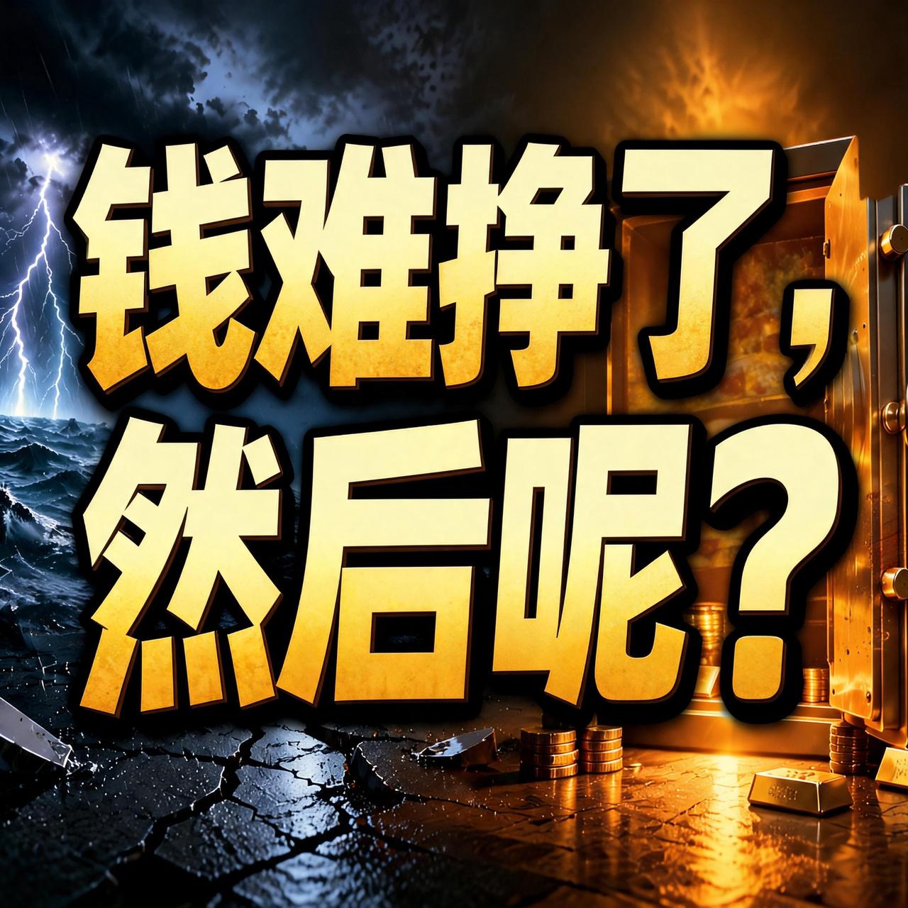【钱难挣了，然后呢？】
钱难挣，已经是共识。但比钱难挣更值得琢磨的是另一件事——