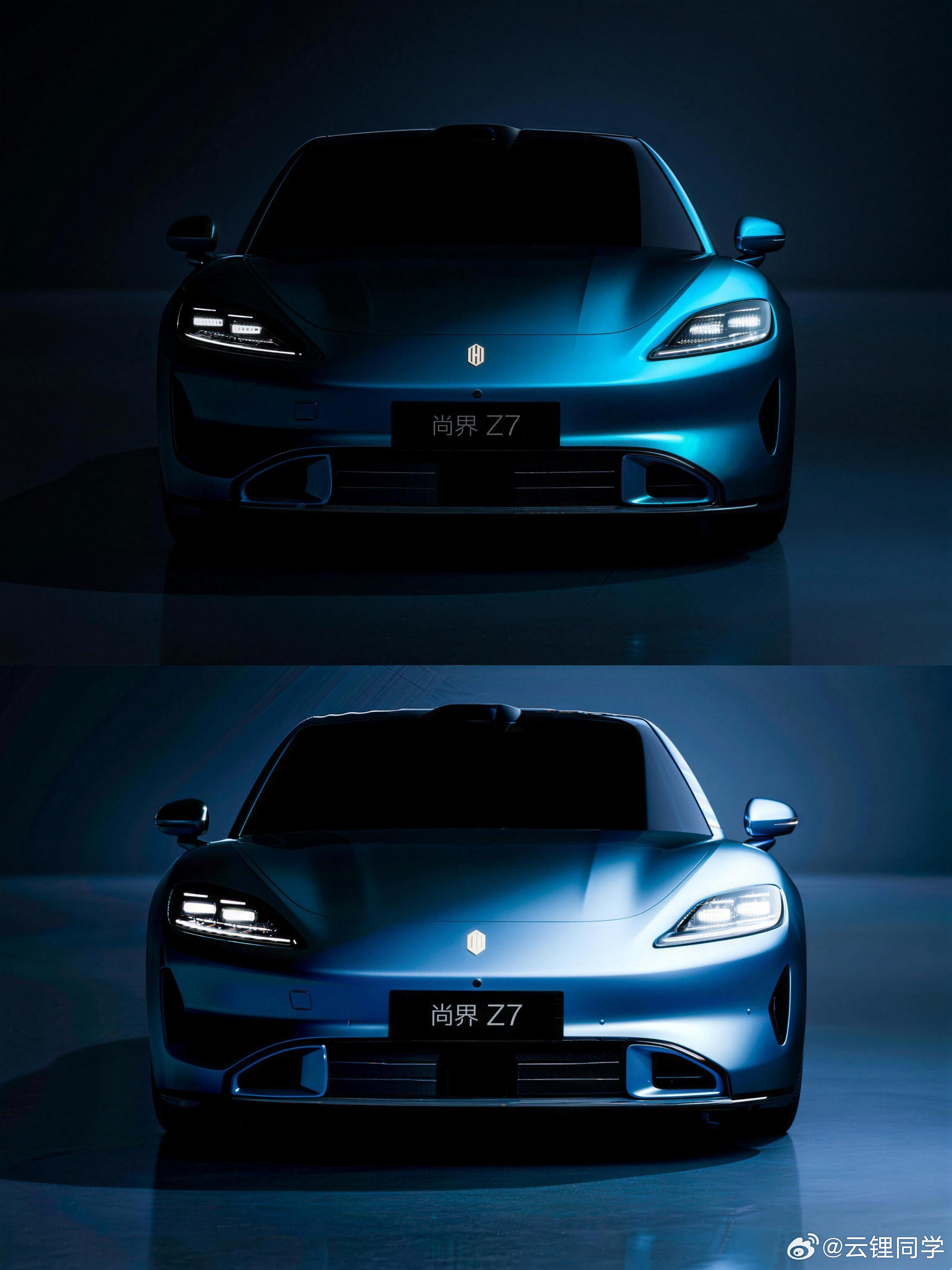 当我们把尚界Z7的官方图拉高曝光以后就会看到整个车的细节...尚界Z7新车资讯