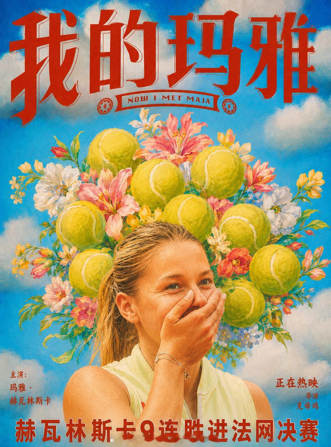 法网女单半决赛，波兰资格赛黑马玛雅·赫瓦林斯卡7-6(4)/6-4击败施耐德，9